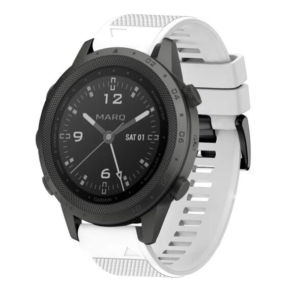 Per cinturino in silicone a sgancio rapido Garmin MARQ Commander da 22 mm (bianco)
