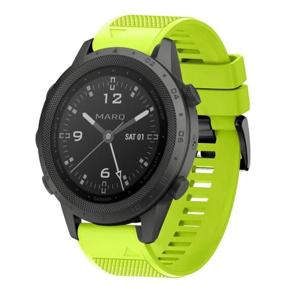 Per cinturino in silicone a sgancio rapido Garmin MARQ Commander da 22 mm (verde lime)