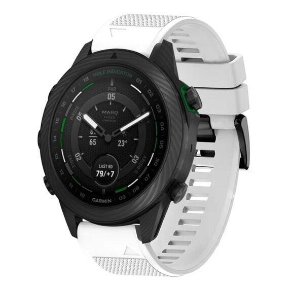 Per cinturino in silicone a sgancio rapido Garmin MARQ Golfer da 22 mm (bianco)
