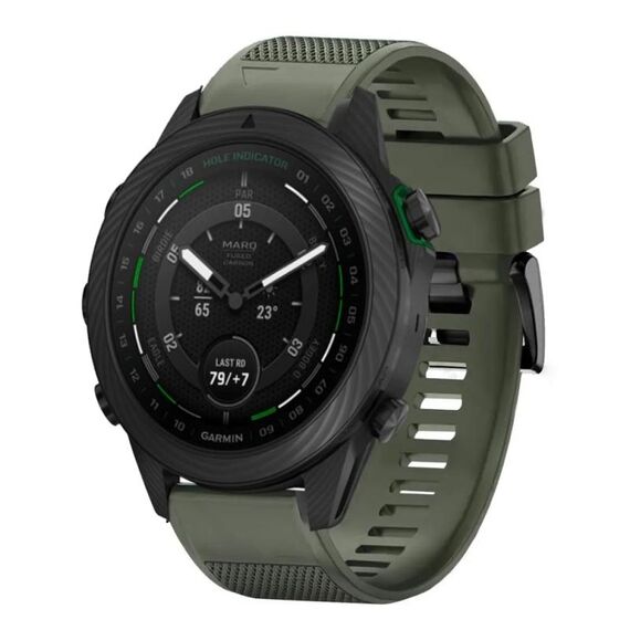 Per cinturino in silicone a sgancio rapido Garmin MARQ Golfer da 22 mm (verde militare)