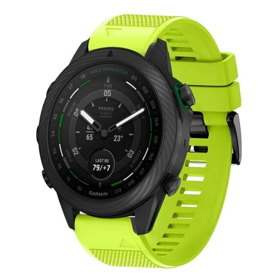Per cinturino in silicone a sgancio rapido Garmin MARQ Golfer da 22 mm (verde lime)