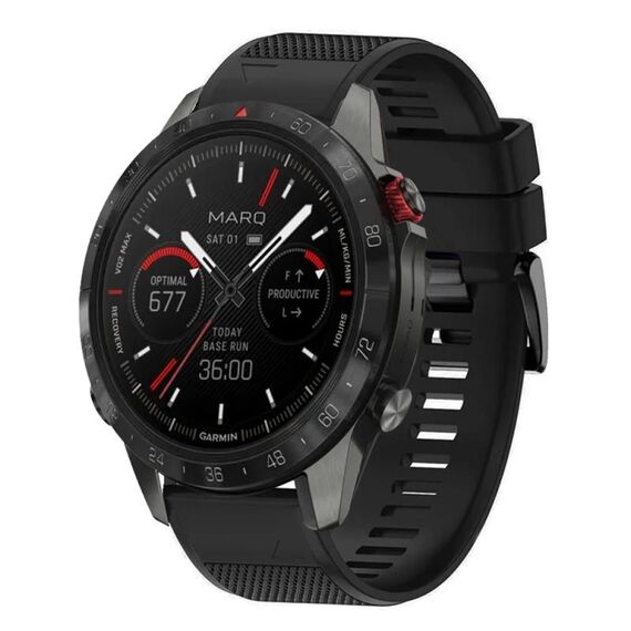Per cinturino in silicone a sgancio rapido Garmin MARQ Athlete Gen 2 da 22 mm (nero)
