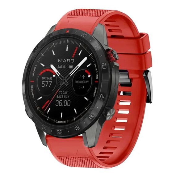Per cinturino in silicone a sgancio rapido Garmin MARQ Athlete Gen 2 da 22 mm (rosso)