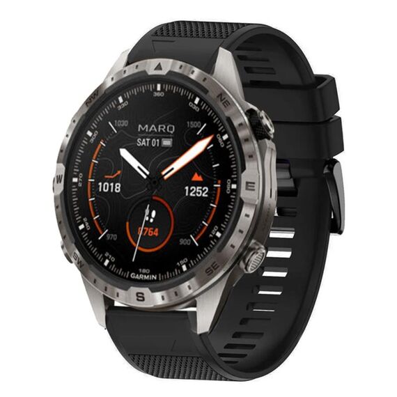 Per cinturino in silicone a sgancio rapido Garmin MARQ Adventurer Gen 2 da 22 mm (nero)