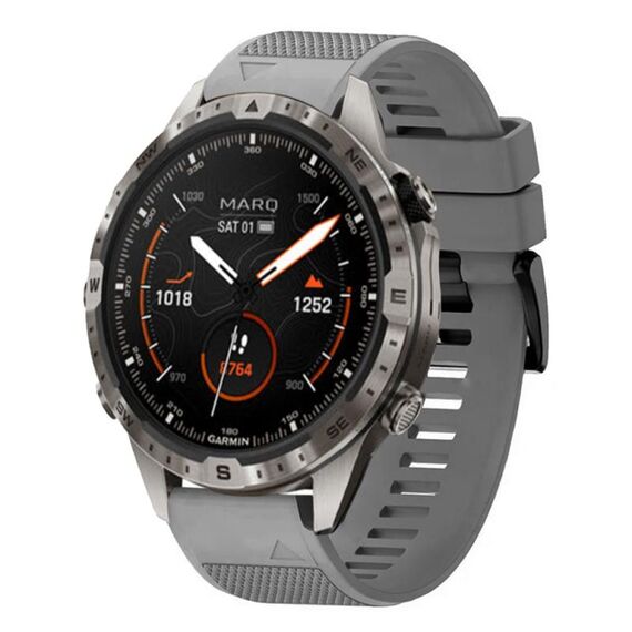 Per cinturino in silicone a sgancio rapido Garmin MARQ Adventurer Gen 2 da 22 mm (grigio)