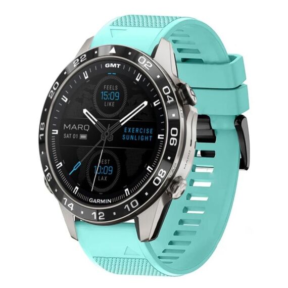 Per cinturino in silicone a sgancio rapido Garmin MARQ Aviator Gen 2 da 22 mm (verde menta)