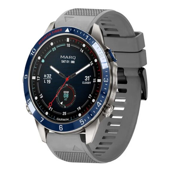 Per cinturino in silicone a sgancio rapido Garmin MARQ Captain Gen 2 da 22 mm (grigio)