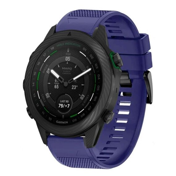 Per cinturino in silicone a sgancio rapido Garmin MARQ Golfer Gen 2 da 22 mm (blu notte)