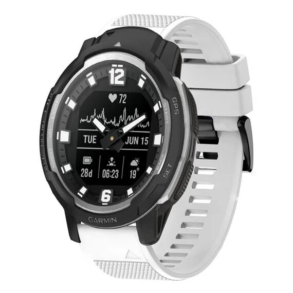 Per cinturino in silicone a sgancio rapido Garmin Instinct Crossover da 22 mm (bianco)