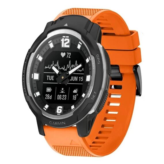 Per cinturino in silicone a sgancio rapido Garmin Instinct Crossover da 22 mm (arancione)