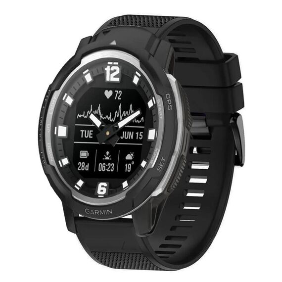 Per cinturino in silicone a sgancio rapido Garmin Instinct Crossover da 22 mm (nero)