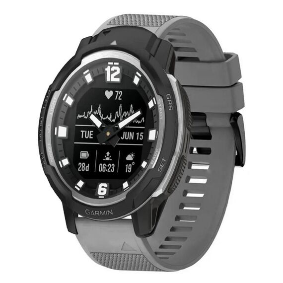 Per cinturino in silicone a sgancio rapido Garmin Instinct Crossover da 22 mm (grigio)