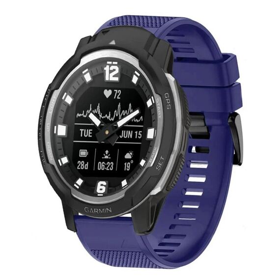 Per cinturino in silicone a sgancio rapido Garmin Instinct Crossover da 22 mm (blu notte)