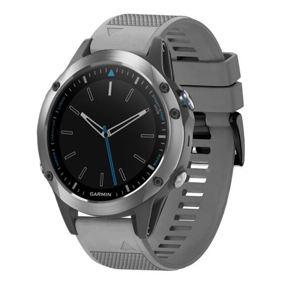 Per cinturino in silicone a sgancio rapido Garmin Quatix 5 da 22 mm (grigio)