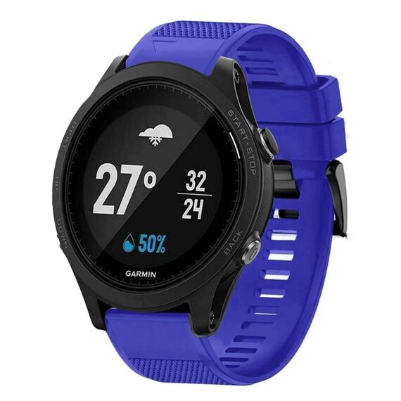 Per cinturino in silicone a sgancio rapido Garmin Forerunner 935 da 22 mm (blu scuro)