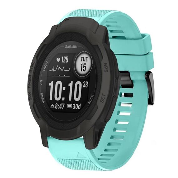 Per cinturino in silicone a sgancio rapido Garmin Instinct 2 da 22 mm (verde menta)