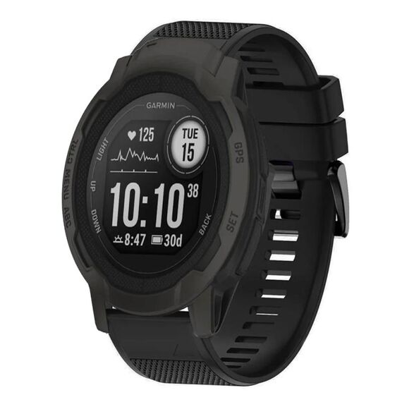 Per cinturino in silicone a sgancio rapido Garmin Instinct 2 da 22 mm (nero)