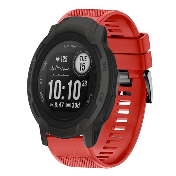 Per cinturino in silicone a sgancio rapido Garmin Instinct 2 da 22 mm (rosso)