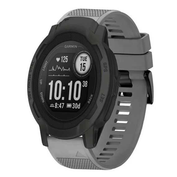 Per cinturino in silicone a sgancio rapido Garmin Instinct 2 da 22 mm (grigio)