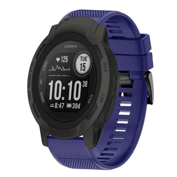 Per cinturino in silicone a sgancio rapido Garmin Instinct 2 da 22 mm (blu notte)