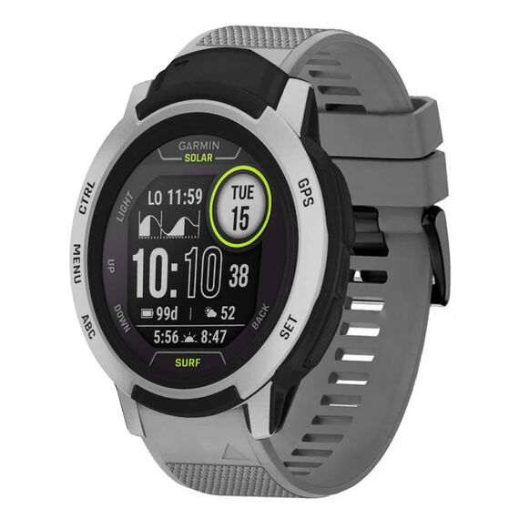 Per cinturino in silicone a sgancio rapido Garmin Instinct da 22 mm (grigio)