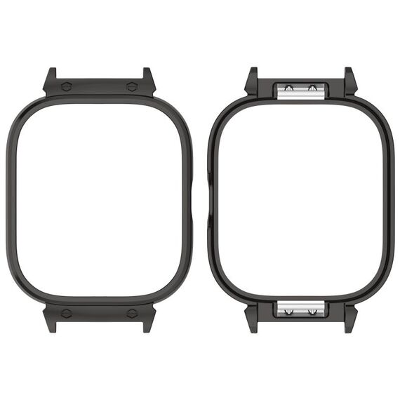 Per Redmi Watch 4 Custodia protettiva per orologio con struttura in metallo (nera)