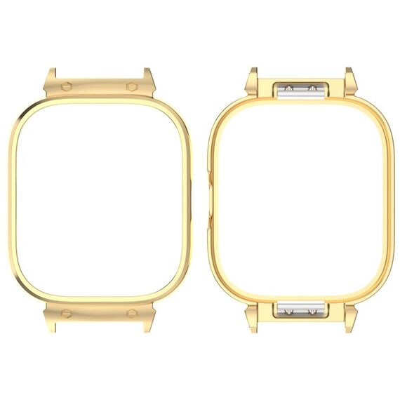 Custodia protettiva per orologio con montatura in metallo per Redmi Watch 4 (oro)
