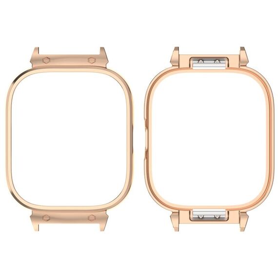 Per Redmi Watch 4 Custodia protettiva per orologio con struttura in metallo (oro rosa)