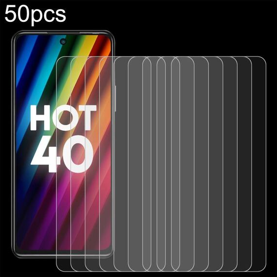 Per Infinix Hot 40 50 pezzi 0,26 mm 9H 2,5D pellicola in vetro temperato
