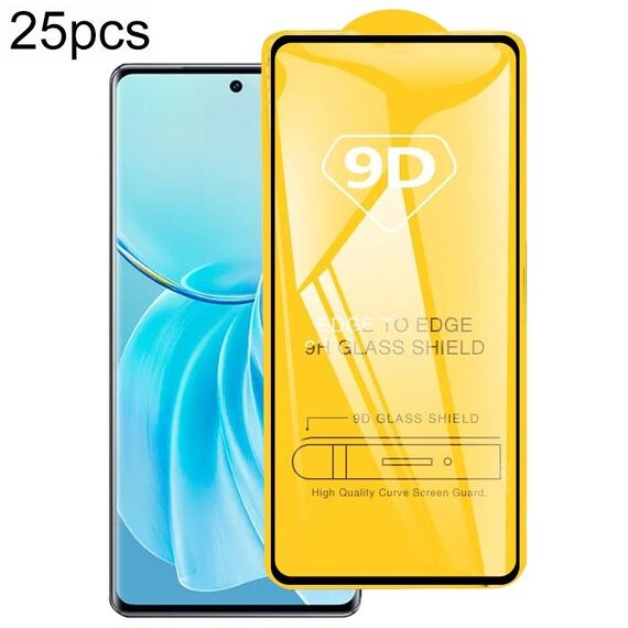 Per vivo Y100i 25 pezzi 9D pellicola in vetro temperato con schermo a colla completa