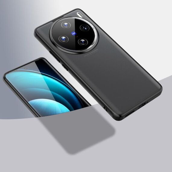 Custodia rigida per PC in TPU trasparente per vivo X100 Armor (nero opaco)