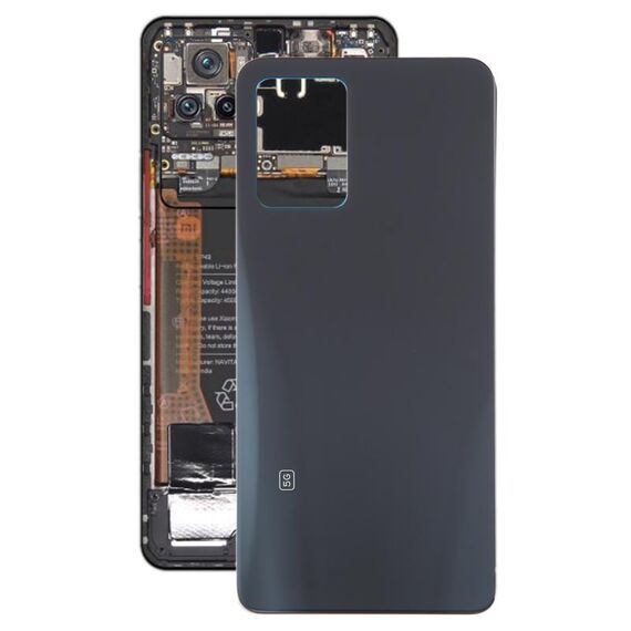 Per Xiaomi Poco F4 OEM Materiale in vetro Cover posteriore batteria (nero)