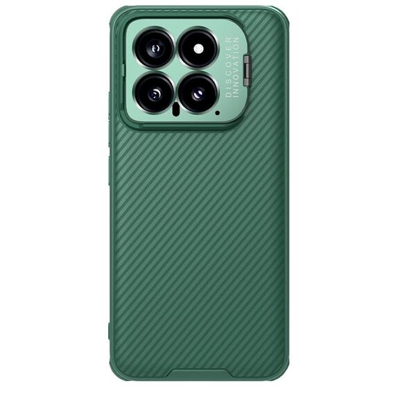 Per Xiaomi 14 NILLKIN Specchio nero Prop CD Texture Specchio Foro preciso Custodia per telefono (Verde)