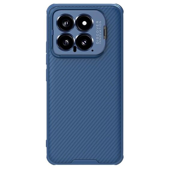 Per Xiaomi 14 NILLKIN Specchio nero Prop CD Texture Specchio Foro preciso Custodia per telefono (Blu)