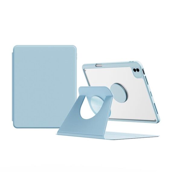 Per iPad Pro 11 2022/2021/2020 Custodia tablet in pelle intelligente con rotazione magnetica staccabile (blu)
