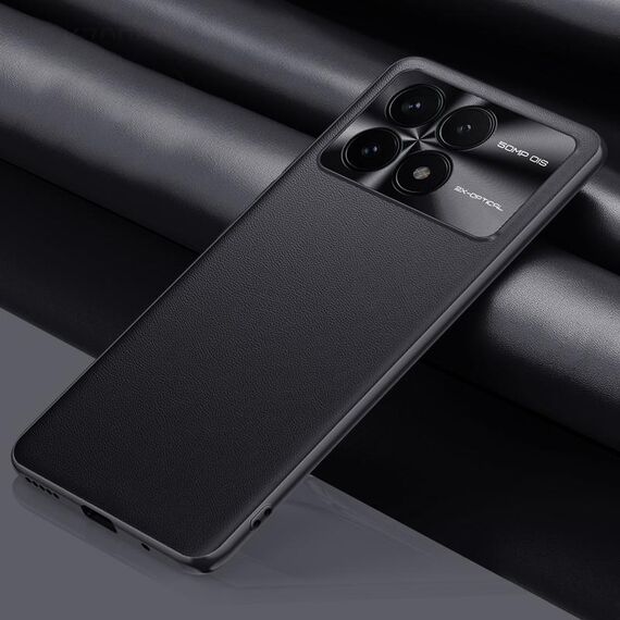 Per Xiaomi Redmi K70 Pro Custodia per telefono antiurto all-inclusive in pelle tinta unita (nera)