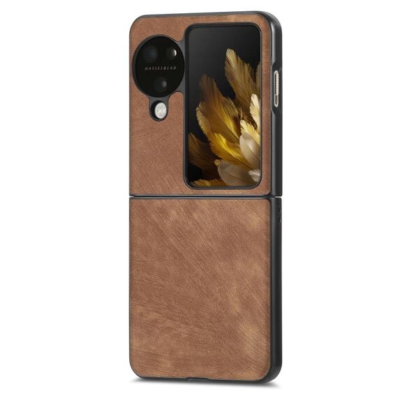 Custodia antiurto per borsa per PC in pelle vintage OPPO Find N3 (marrone)