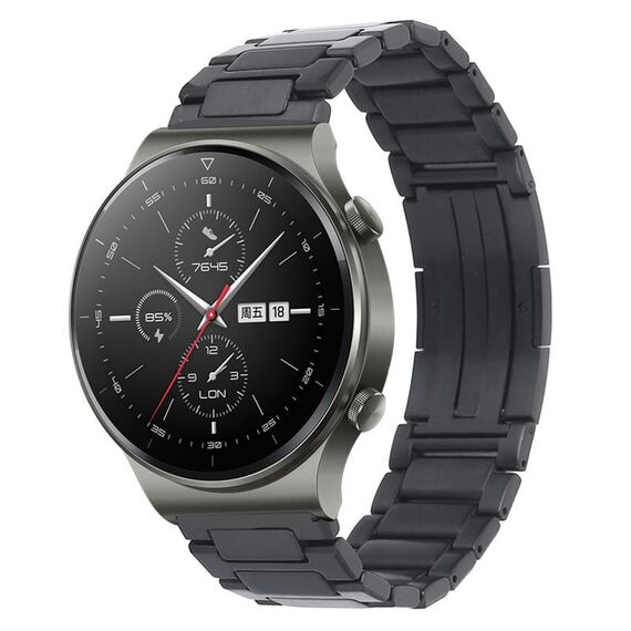 Per Huawei Watch GT2 Pro / GT 2e Cinturino per orologio in metallo con fibbia pieghevole a forma di H (grigio)