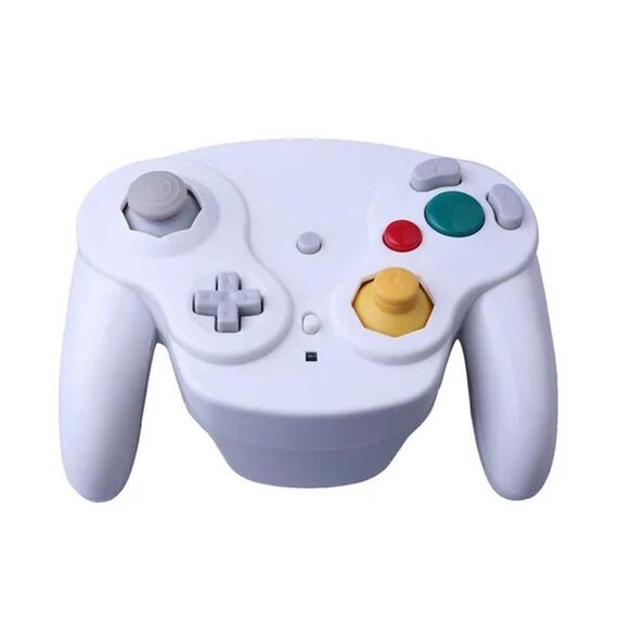 Per NGC Gamepad 2.4G Gamepad wireless compatibile con Wii (bianco)