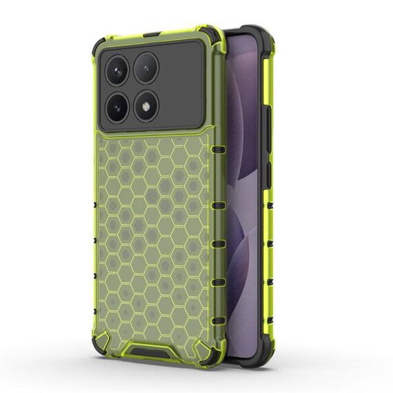Custodia per telefono a nido d'ape antiurto per Redmi K70 Pro (verde)