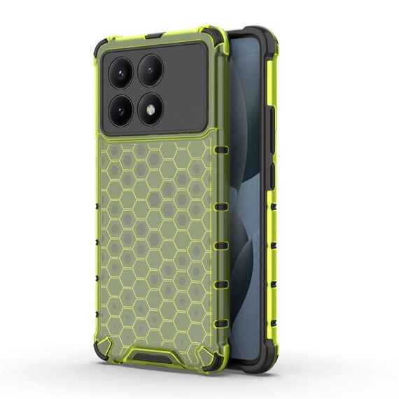 Custodia per telefono a nido d'ape antiurto per Redmi K70E (verde)