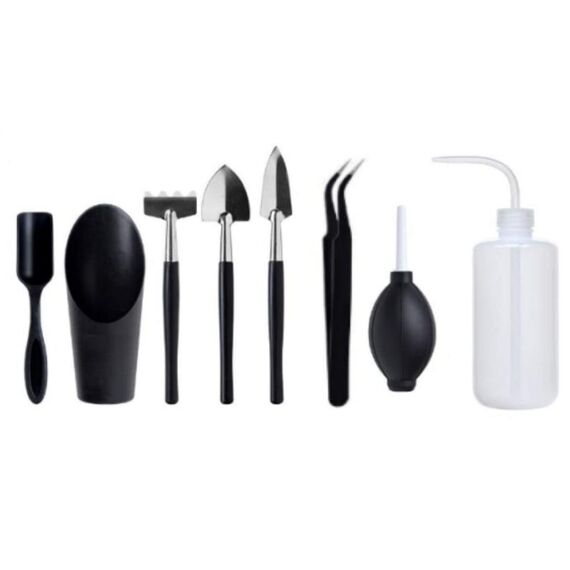 8 pezzi/set di strumenti da giardinaggio per piante succulente, set di vasi per la rimozione della coltivazione indoor, kit per l'orticoltura