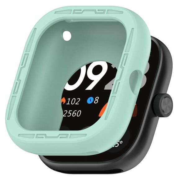 Custodia protettiva per orologio intelligente in silicone Redmi Watch 4 (verde acqua)