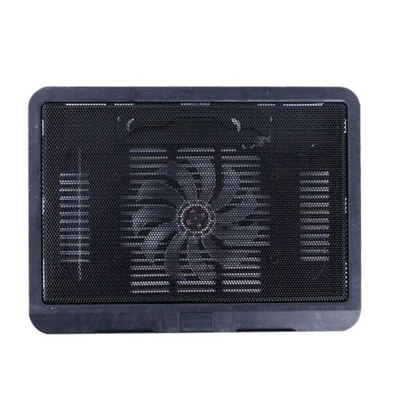 Supporto per supporto di raffreddamento per laptop con ventola silenziosa portatile N19 alimentato tramite USB (nero)