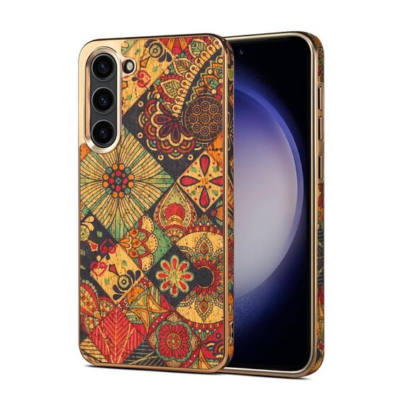 Custodia elettrolitica per Samsung Galaxy S23 FE 5G Denior Flower Language Series (gialla)