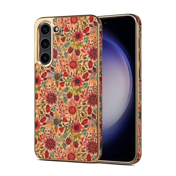 Custodia elettrolitica per Samsung Galaxy S23 FE 5G Denior Flower Language Series (viola)