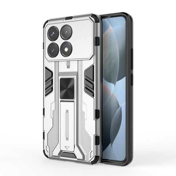 Custodia per telefono TPU ibrida per PC Supersonic Armor per Redmi K70 Pro (argento)