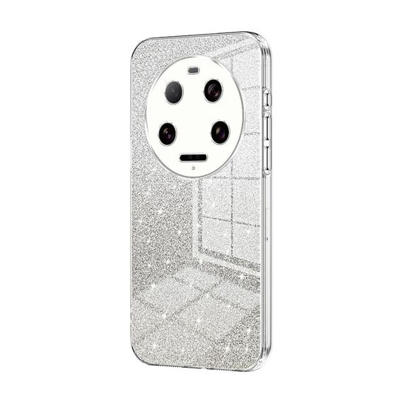 Per Xiaomi 13 Custodia per telefono elettrolitico in polvere glitter ultra sfumata (trasparente)
