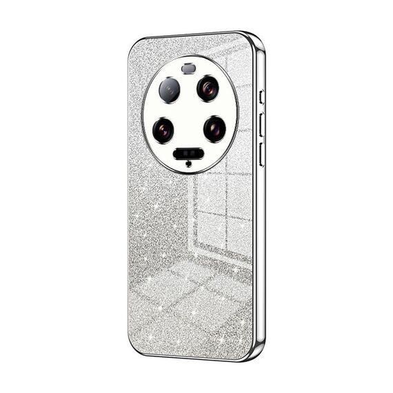 Per Xiaomi 13 Custodia per telefono elettrolitico in polvere glitter ultra sfumata (argento)
