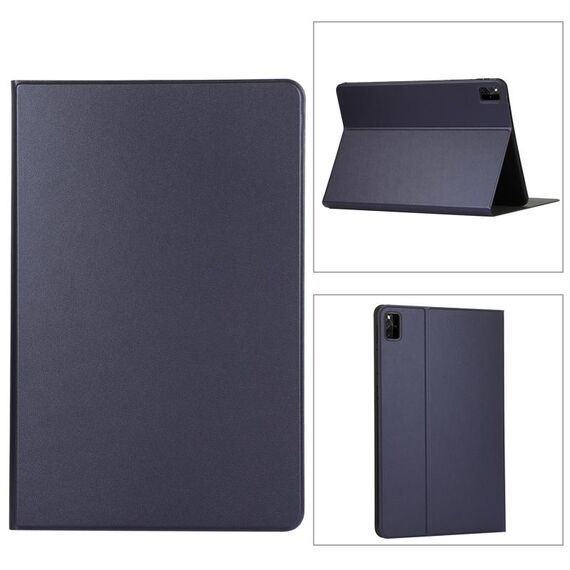 Custodia in pelle flip con texture elastica per Lenovo Tab M11 / Xiaoxin Pad 11 2024 (blu scuro)